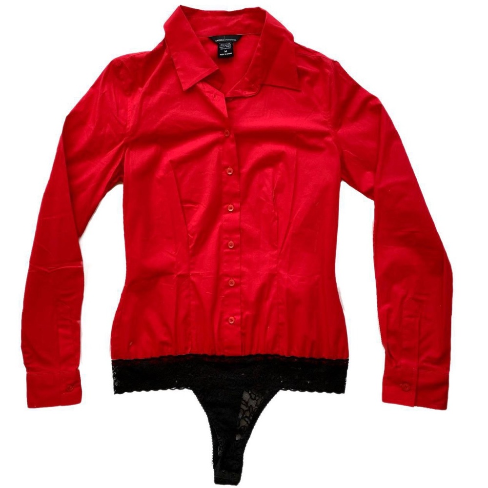 MODA international button-up bodysuit